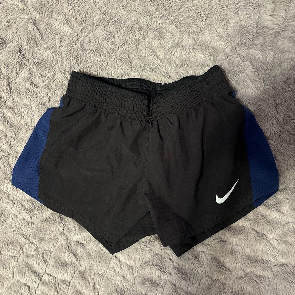 Nike Women's Black and Blue Shorts